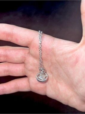 Vivienne Westwood Silver Necklace with Crystal Accents